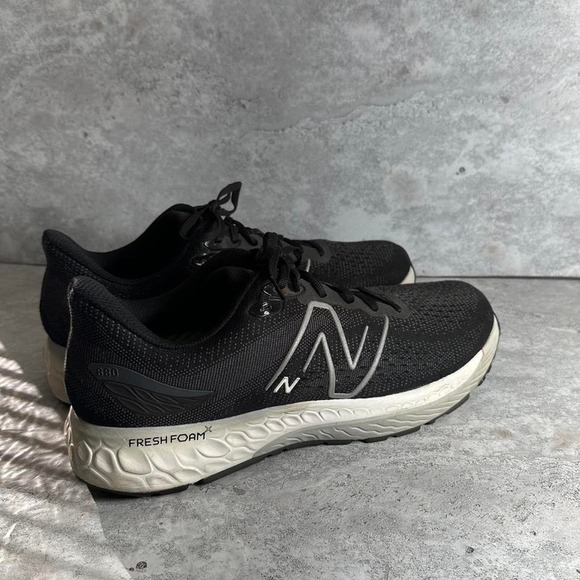 New Balance Fresh Foam x 880v12 M880B12 Black Aluminum Running Shoe Men Size 12 - Picture 3 of 7